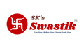The logo for SK's Swastik, featuring a red circular emblem with a white swastika symbol on the left, and the brand name 'SK's Swastik' in brown and red text on a white background.